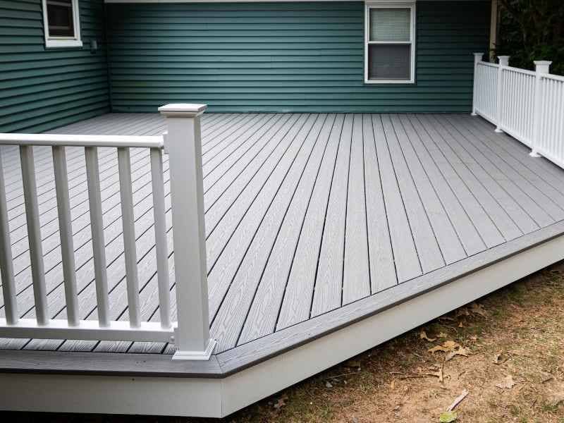 Mortgage survey for a recently added deck in Clarksville Tennessee
